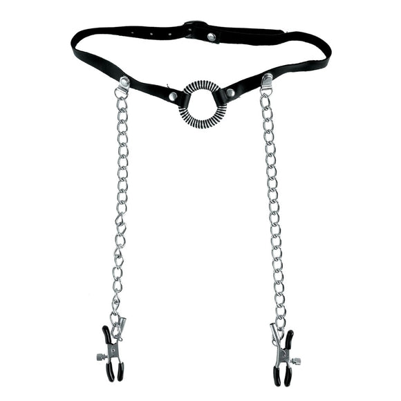 Fetish Fantasy Series Limited Edition O-Ring Gag & Nipple Clamps