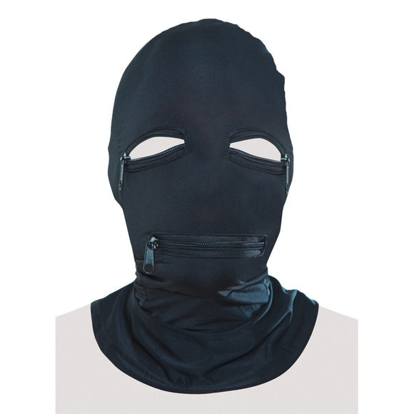 Fetish Fantasy Series Zipper Face Bondage Hood Mask Sensory Play