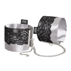 Fifty Shades of Grey Play Nice Satin Wrist Cuffs Sexy Lace Handcuffs Bondage Restraints