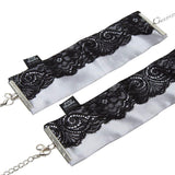 Fifty Shades of Grey Play Nice Satin Wrist Cuffs Sexy Lace Handcuffs Bondage Restraints
