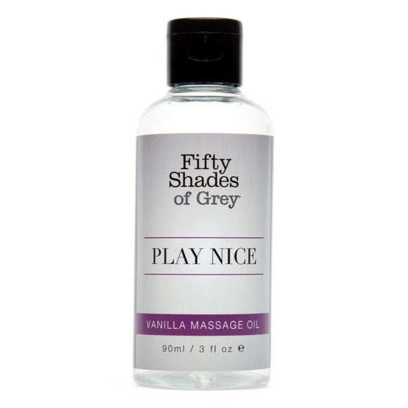 Fifty Shades of Grey Play Nice Vanilla Aroma Massage Oil 90ml Foreplay Relax