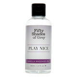 Fifty Shades of Grey Play Nice Vanilla Aroma Massage Oil 90ml Foreplay Relax