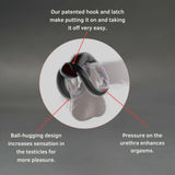 Firmtech Performance Cock Ring Hook Latch Stretchy Penis Erection Band