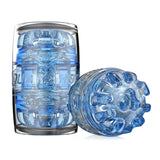 Fleshlight Quickshot Turbo Blue Ice Compact Stroker Open Ended Masturbator Mens Sex Toy