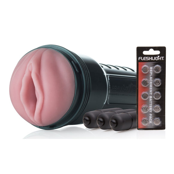 Fleshlight Vibro Pink Lady Touch Stroker Sex Sleeve Vagina Bullet Vibrating Masturbator Sex Toy