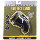 Doc Johnson x Fort Troff CUMfort Cage Male Chastity Silicone Penis Lock Piss Slit CBT Fetish Play
