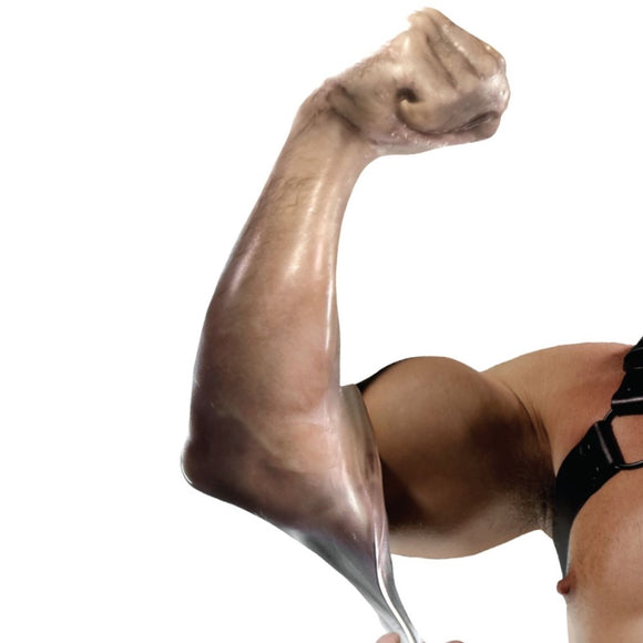Doc Johnson x Fort Troff The Ffister Fisting Glove Clear Frost Fingerless Smooth Long Arm Sheath Fetish Play
