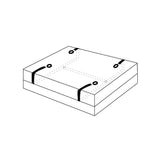 Frisky Bedroom Restraint Kit Wrist Ankle Bondage Cuffs Mattress Straps Kinky Play