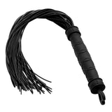 Frisky Punish Me Black Silicone Flogger Soft Bondage Whip Play Fetish Toy