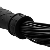 Frisky Punish Me Black Silicone Flogger Soft Bondage Whip Play Fetish Toy