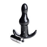 Frisky Rolling Noir Bumpy Butt Plug Vibrating Bullet Fun Anal Sex Toy
