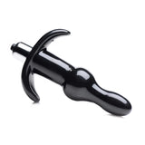 Frisky Rolling Noir Bumpy Butt Plug Vibrating Bullet Fun Anal Sex Toy