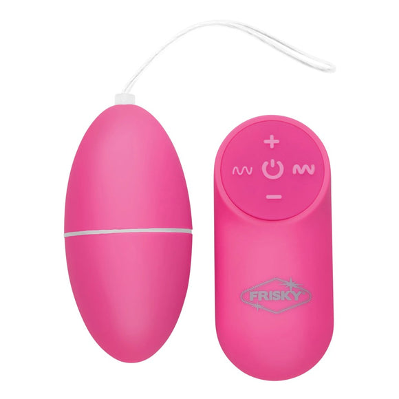 Frisky Scrambler 28X Vibrating Pink Egg Remote Control Vibe Sex Toy
