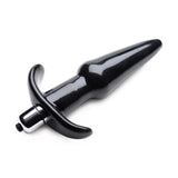 Frisky Thrilling Noir Smooth Butt Plug Vibrating Bullet Black Anal Sex Toy