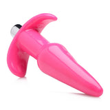 Frisky Thrilling Pink Smooth Butt Plug Vibrating Bullet Anal Sex Toy