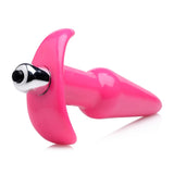 Frisky Thrilling Pink Smooth Butt Plug Vibrating Bullet Anal Sex Toy