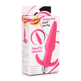 Frisky Thrilling Pink Smooth Butt Plug Vibrating Bullet Anal Sex Toy