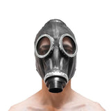 Gasmaster Full Rubber Gas Mask Breath Control Fetish Play One Size