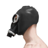 Gasmaster Full Rubber Gas Mask Breath Control Fetish Play One Size