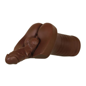 Gender X Backdoor Bash Masturbator Dark Brown Realistic Penis Anal Stroker Gay Sex Toy
