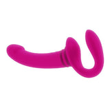 Gender X Sharing Is Caring Strapless Strap-On Pink Dildo Vibrator Couples Sex Toy