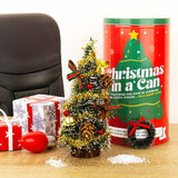 Christmas in a Can Mini Tree Set Festive Office Desk Decoration Gift
