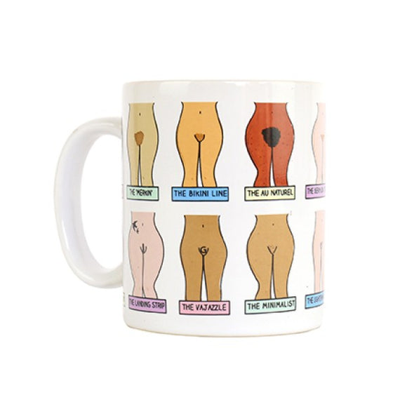 Muff Mug Coffee Cup Adult Funny Vagina Pubic Hair Novelty Gift