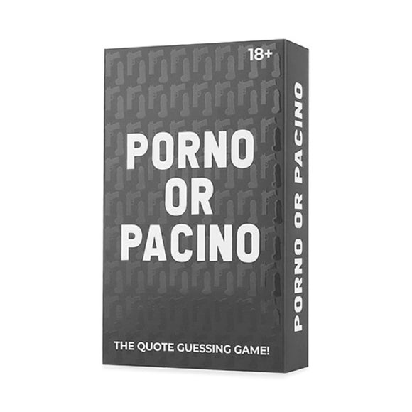 Porno or Pacino Quote Guessing Cards Adult Game Night Movie Quote Fun