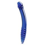 Gläs 11" Double-Sided Blue Glass Dildo G-Spot P-Spot Stimulation Wand Sex Toy
