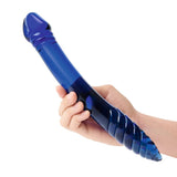 Gläs 11" Double-Sided Blue Glass Dildo G-Spot P-Spot Stimulation Wand Sex Toy
