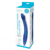 Gläs 11" Double-Sided Blue Glass Dildo G-Spot P-Spot Stimulation Wand Sex Toy
