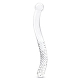 Gläs 11" Double Ended Handblown Glass Pelvic Wand Curved Dildo Sex Toy