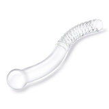 Gläs 11" Double Ended Handblown Glass Pelvic Wand Curved Dildo Sex Toy