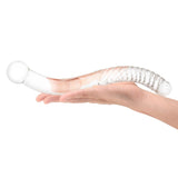 Gläs 11" Double Ended Handblown Glass Pelvic Wand Curved Dildo Sex Toy