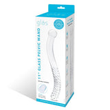Gläs 11" Double Ended Handblown Glass Pelvic Wand Curved Dildo Sex Toy
