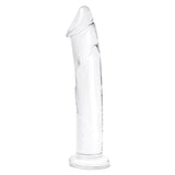 Gläs 12" Glass Dildo Realistic Clear Penis with Veins Sensory Play Sex Toy