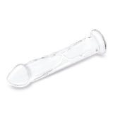 Gläs 12" Glass Dildo Realistic Clear Penis with Veins Sensory Play Sex Toy