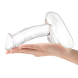 Gläs 7.5" Rideable Standing Glass Cock with Stability Base Penis Dildo Sex Toy
