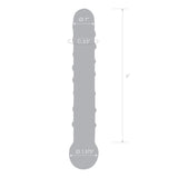 Gläs Callisto 7" Glass Dildo Clear Spiral Ribbed Wand Sensory Play Sex Toy