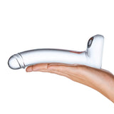 Gläs 7" Realistic Curved Glass Penis G-Spot Dildo Temperature Sex Play