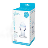 Gläs Amethyst Rain Glass Butt Plug Classic Anal Sensory Play Sex Toy