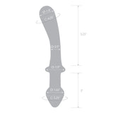 Glas 9" Classic Curved Dual-Ended Glass Double Dildo Temperature Play Probe Sex Toy