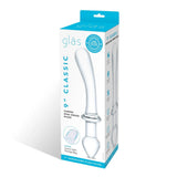 Glas 9" Classic Curved Dual-Ended Glass Double Dildo Temperature Play Probe Sex Toy