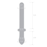 Gläs 9.25" Classic Smooth Dual Ended Glass Dildo Anal Probe Temperature Play Wand Sex Toy