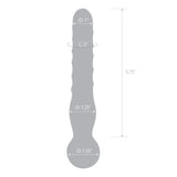 Gläs Joystick 8 Inch Clear Glass Dildo Spiral Wand Pleasure Sex Toy
