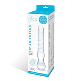 Gläs Joystick 8 Inch Clear Glass Dildo Spiral Wand Pleasure Sex Toy