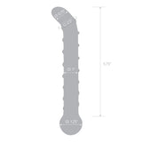 Gläs Mr Swirly 6.5" G-Spot Glass Dildo Curved Tip Wand Probe Sex Toy