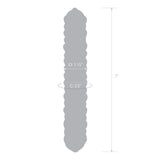 Gläs 7" Purple Rose Nubby Dildo Glass Double Ended Ribbed Wand Sex Toy