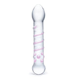 Gläs Spiral Staircase 7.25" Full Tip Glass Dildo Double Ended Probe Sex Toy