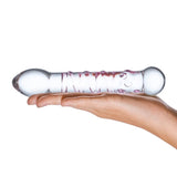 Gläs Spiral Staircase 7.25" Full Tip Glass Dildo Double Ended Probe Sex Toy